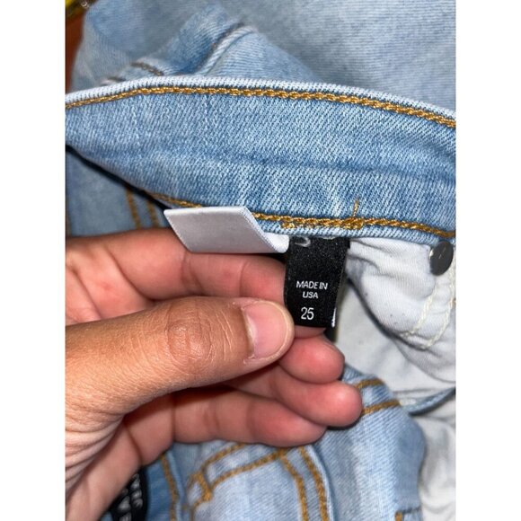 Veronica Beard Debbie High Rise Skinny Jean Size 25 Ocean Blue - Picture 9 of 9